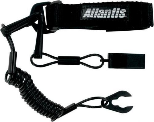 Atlantis pro floating lanyard with whistle black #a2109pfw kawasaki/polaris