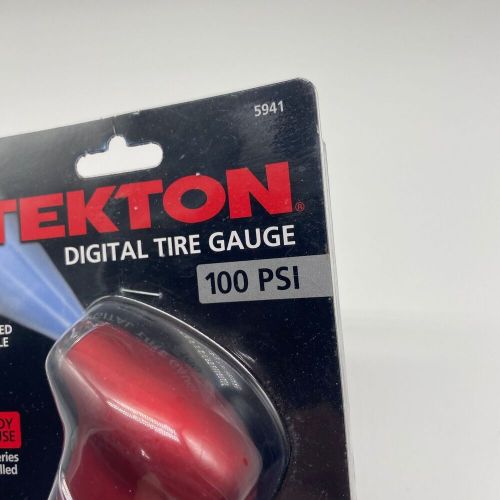 Tekton 5941 digital tire gauge 100 psi with lighted digital display nozzle new