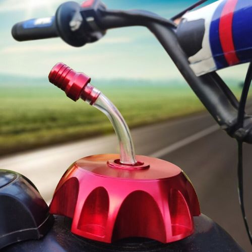 Red fuel gas tank vent air cap valve breather tube pit dirt bike motorcycle atv