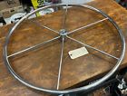 Edson s/s steering wheel 28&#034; six spoke, keyed straight 1&#034; shaft, hub dep 2 3/8&#034;