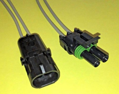 New weather pack 2 way wire assembly set (male and female end) #18 ga. gxl wire.