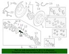 Genuine mitsubishi disc brake caliper pin 4605b726