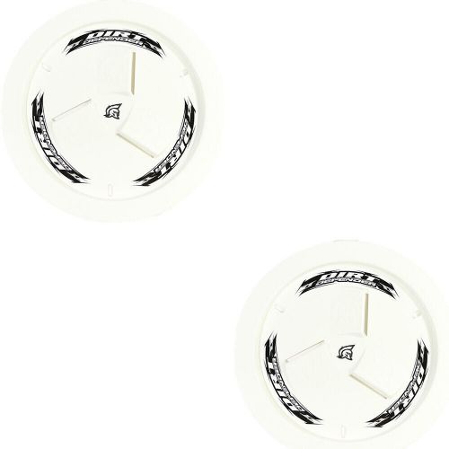 Dirt defender 15 x 8 vented wheel covers mud covers white 2 pack