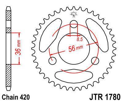 Jt sprocket rear 28t steel fits suzuki jr50 rd 1983