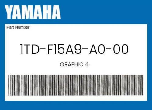 New genuine oem yamaha graphic 4 - 1td-f15a9-a0-00