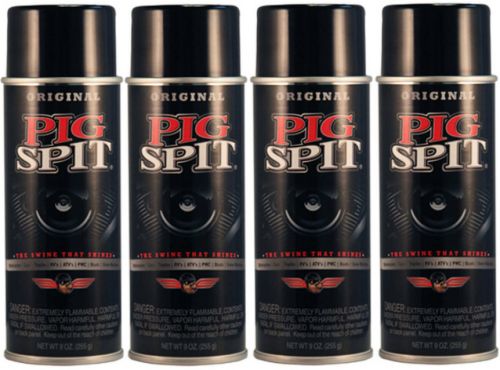 Pig spit &#034;original&#034; spray cleaner detailer 9 oz can - qty (4) (pso) 83-1015