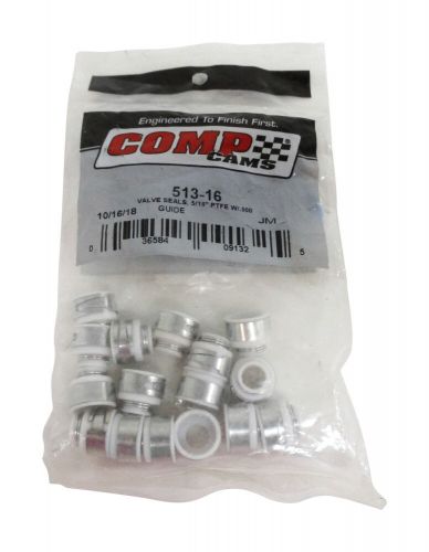 Competition cams valve stem oil seal set 5/16&#034; ptfe w/.500 pack of 16 513-16