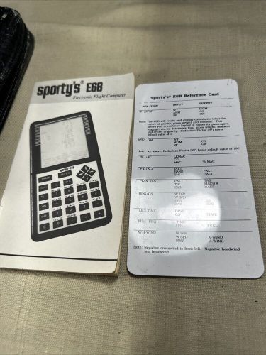 Sporty&#039;s e6b electronic flight computer - *rare* - tested &amp; functional