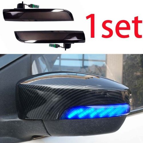 For ford escape kuga blue/yelloe 2013-19 led rear view mirror light turn signal