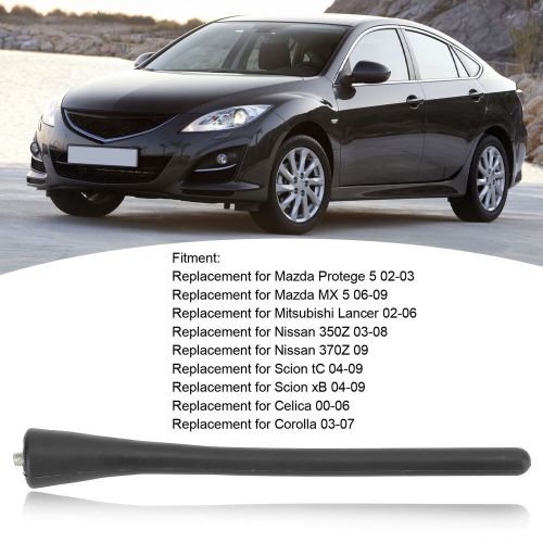 Car short antenna mast rubber 39151‑s6a‑e02 black for 3 6 protege 5