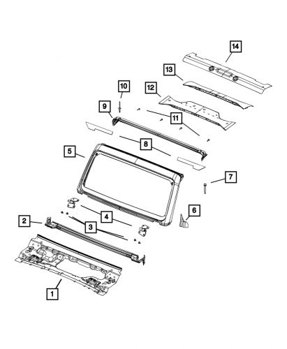 Genuine mopar windshield header rivet 6036678aa