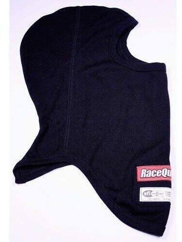 Racequip 433991 sfi 3.3 fire retardant underwear head sock balaclava hood black