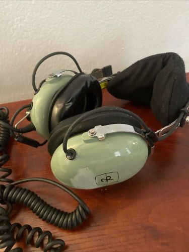 Three david clark co. h10-76 aviation headset  pilot headphones military