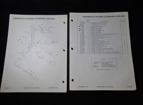 1981 mercruiser 340 inboard engine parts manual c-90-97671