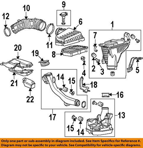 Honda oem 17253r40a00 air intake-air inlet tube