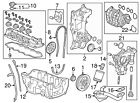 Genuine honda engine oil pan gasket 91301-rna-a02