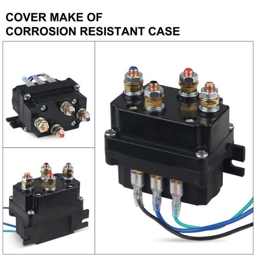 250amps 12v winch solenoid relay contactor +2pcs remote control for 2000-5000lbs