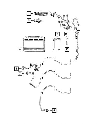 Genuine mopar alternator wiring 68385590ab