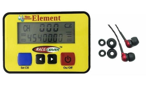 Raceceiver element rechargeable with rookie ear piece radio kit racing