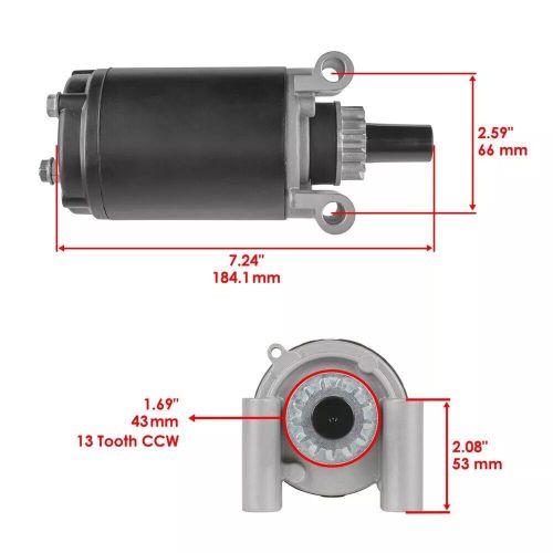 Starter for kohler  command pro single cv14 cv15 cv460