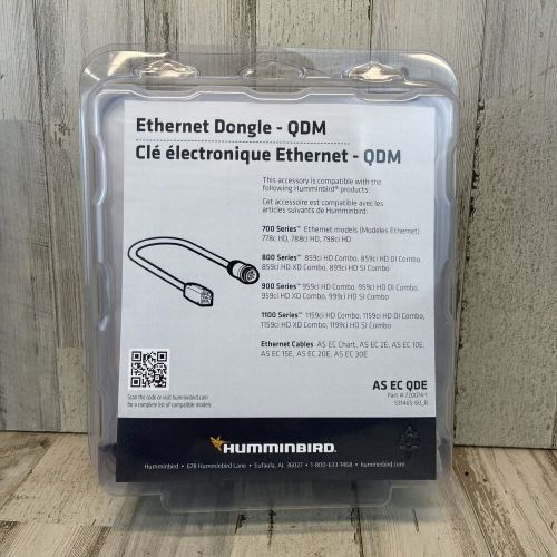 New - oem humminbird ethernet dongle adapter cable - as ec qde - #720074-1