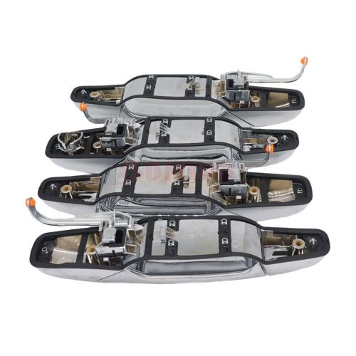 4pcs front rear chrome door handle for 07-13 chevy tahoe gmc yukon sierra denali