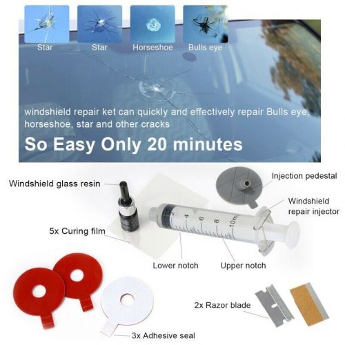 3ml ship car glass repair windshield fix auto glass crack chip crack repair