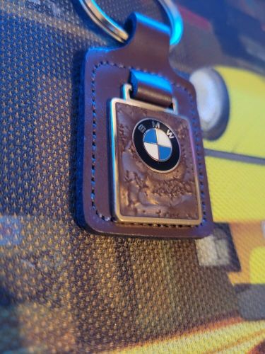 Unique rare vintage bmw keychain kennedy fine leather