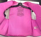 New oem yamaha nylon pink women&#039;s pfd 3-buckle life jacket, md - maw-21nnc-pk-md