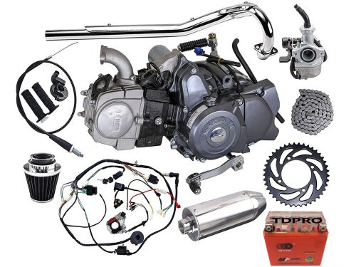 Semi auto lifan 4 stroke 125cc engine motor kit for honda ct90 crf50 xr70 trail