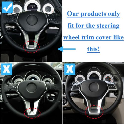 For benz c class c204 w204 25mm steering wheel outer frame cover light gray