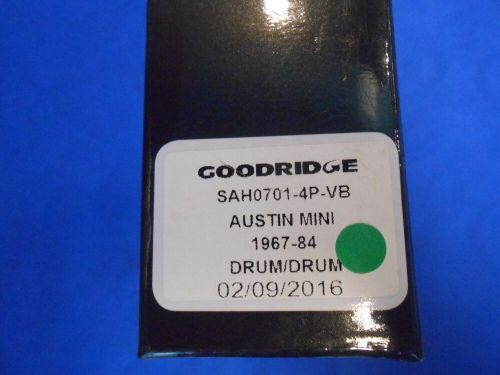 Goodridge stainless brake hose kit for classic mini drum/drum models 1967-1981