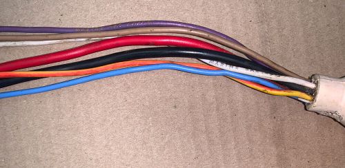 Mercruiser omc cobra volvo 7 pin  7 wire wiring harness end plug