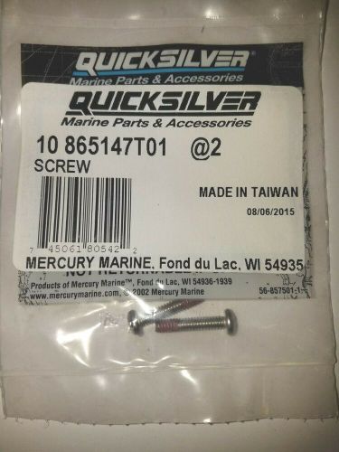 Mercury quicksilver  10-865147t01 865147t01 screw (6-32 x .750) stai ( pk of 2 )