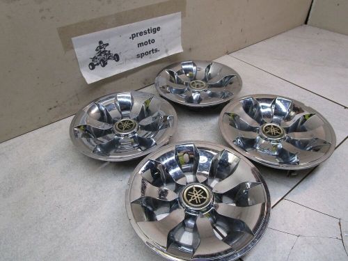 Yamaha 8&#034; hub caps ! club car ezgo wheel cover golf cart oem rim stock set of 4