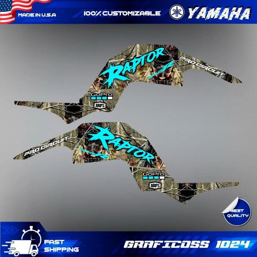 Yamaha raptor 660 kit graphics decals stickers atv wrap quad all year raptor660