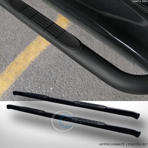 For 05-21 frontier crew cab 3&#034; matte blk side step nerf bars rail running boards