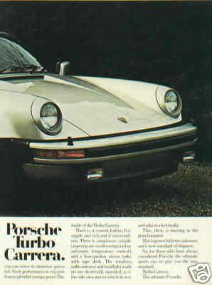 1976 porcshe carrera ***original ad*** rare!!!