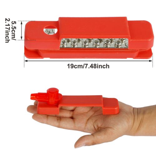 2pc 12 way bus bar terminal block 48v dc 180a power distribution car boat㌃marine