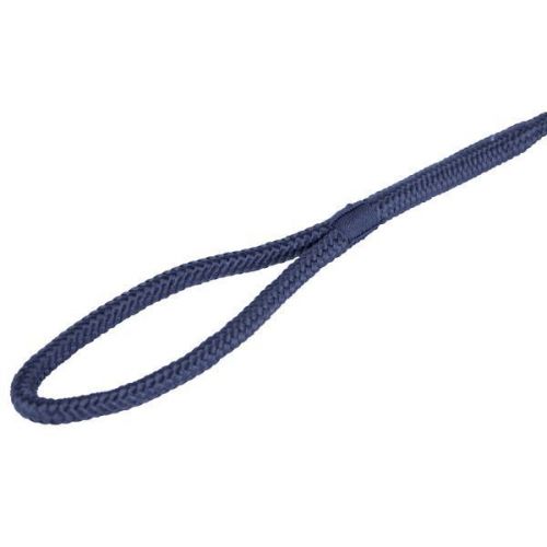 Navy blue braided polyester fender lines with eye 12mm x 3.0m pair