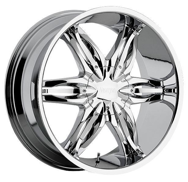 26" viscera 778 5x127 rivera eldorado express van chrome wheels rims free lugs!