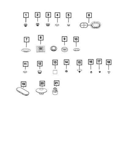 Genuine mopar floor plug 68134619aa