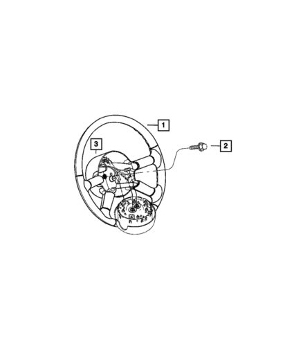 Genuine mopar steering wheel 1hh76xdhaa