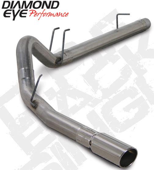 Diamond eye exhaust- 08-10 ford 4" stainless-d.p.f. back single