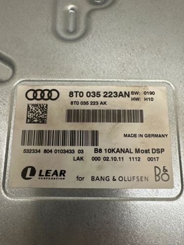 Audi a5 sportback 8ta 2012 sound amplifier 8t0035223an bmo13566