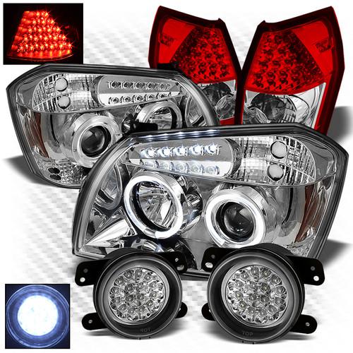 05-07 magnum projector headlights + r/c led perform tail lights + led fog lights