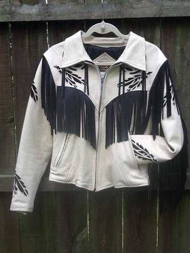 Native american leather biker jacket leather crafted trd leathers make an offer!