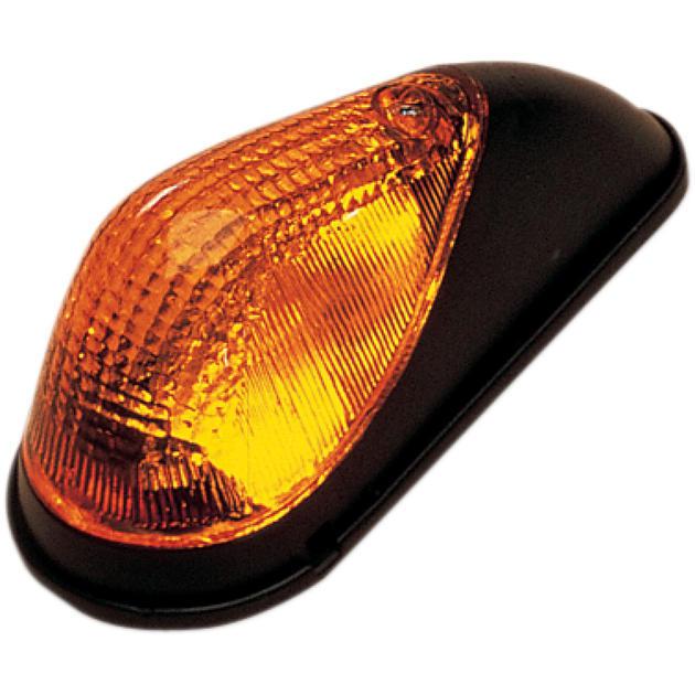 K&s mini wing marker light set dual filament black amber