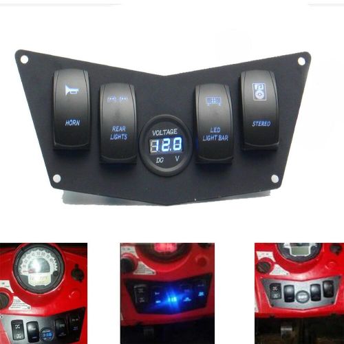 12-24v rocker switch panel for atv utv polaris ranger rzr xp 900 800 570