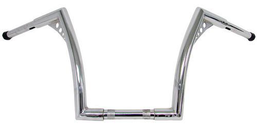 Chrome 12" rise ape hanger z bars 1" handlebars for harley chopper bobber custom